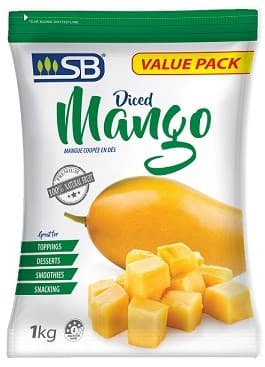 FROZEN MANGO DICED 9725 1KG