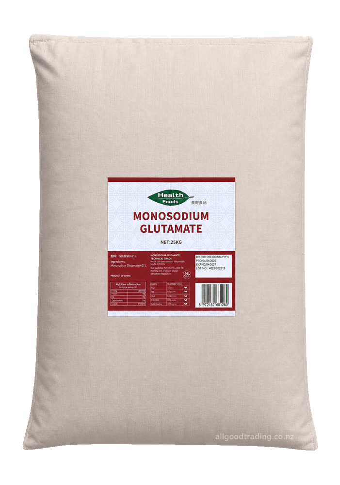 HEALTH FOODS MONOSODIUM GLUTAMATE MSG 25KG