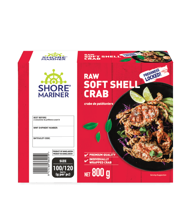 Frozen 3649 RAW SOFT SHELL CRAB 100/120 SM 800G