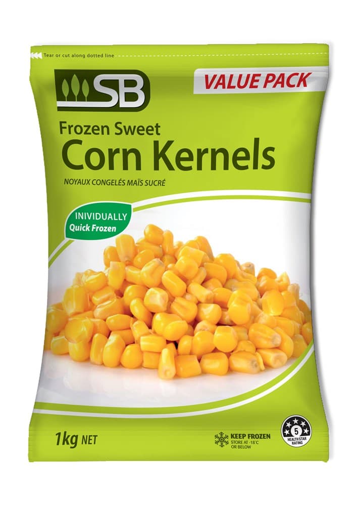 9976 FROZEN SWEET CORN KERNELS SB 1KG
