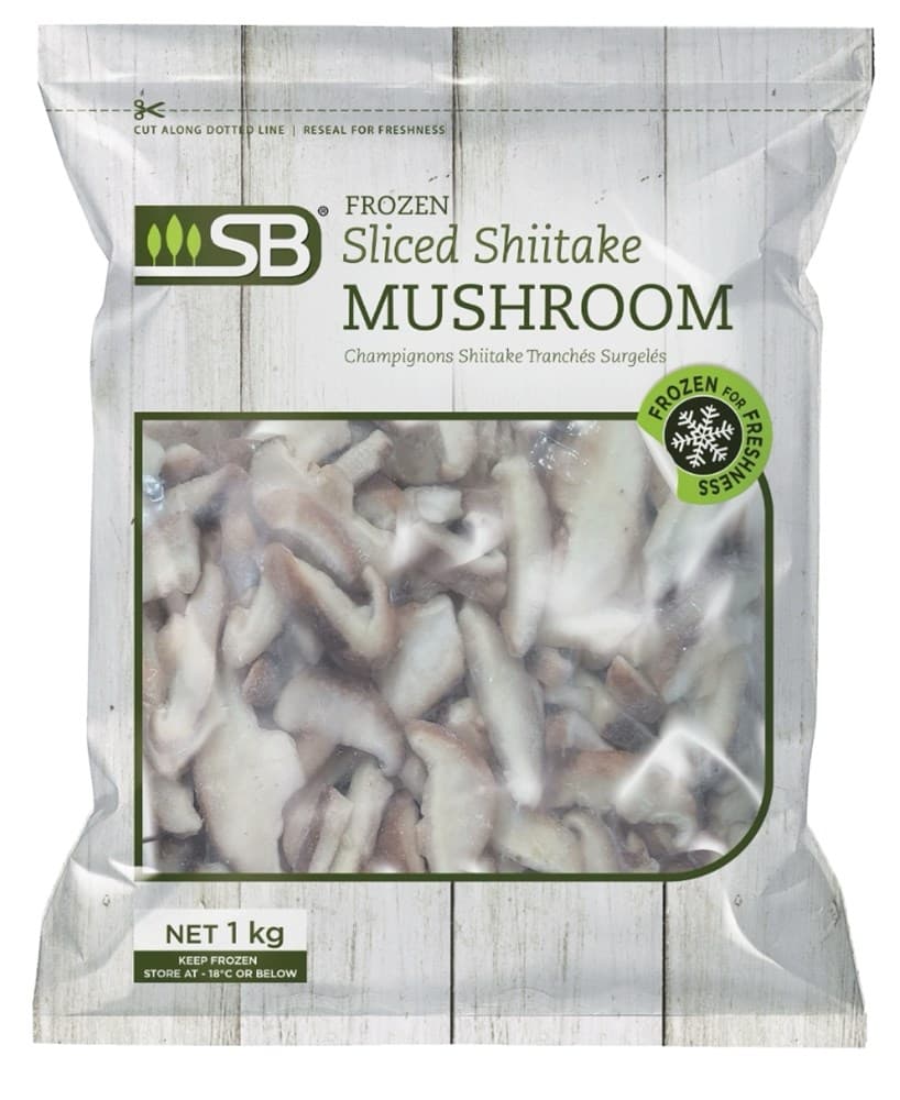 9968 FROZEN SLICED SHIITAKE MUSHROOM 1KG